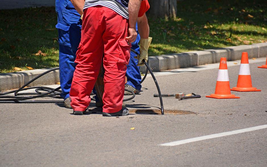 travaux assainissement Thomery